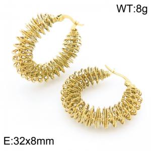 Delicate Bird's Nest Women's Earrings - KE117982-KC