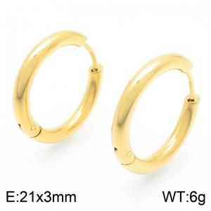 Delicate Round Wire Women's Earrings - KE117985-KC