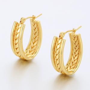 SS Gold-Plating Earring - KE118070-SP