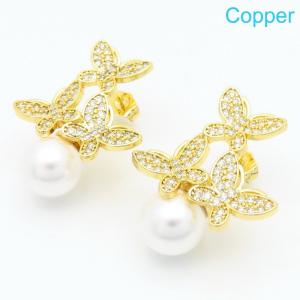 Copper Earring - KE118169-QJ