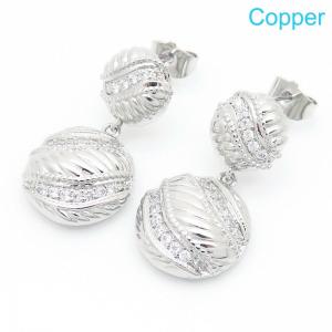 Copper Earring - KE118259-QJ