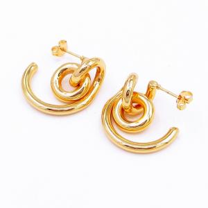 SS Gold-Plating Earring - KE118693-SP