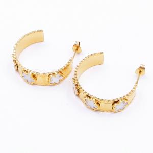 SS Gold-Plating Earring - KE118698-SP