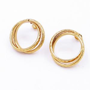 SS Gold-Plating Earring - KE118710-SP