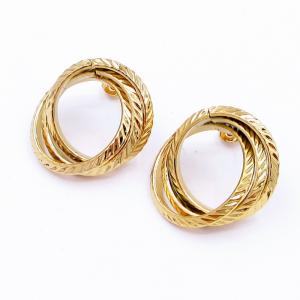 SS Gold-Plating Earring - KE118718-SP