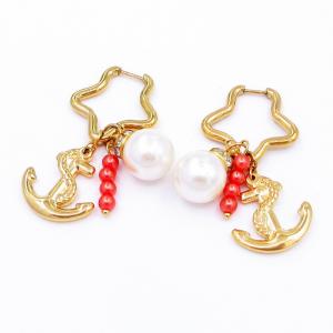 SS Gold-Plating Earring - KE118725-SP