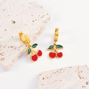 SS Gold-Plating Earring - KE118784-WGLJ