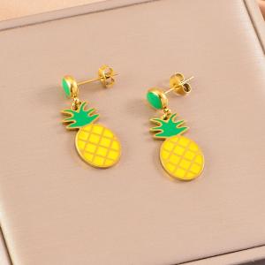 SS Gold-Plating Earring - KE118785-WGLJ