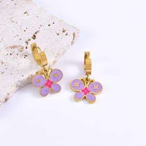 SS Gold-Plating Earring - KE118788-WGLJ