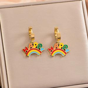 SS Gold-Plating Earring - KE118789-WGLJ