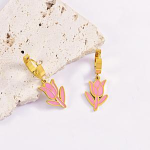 SS Gold-Plating Earring - KE118790-WGLJ
