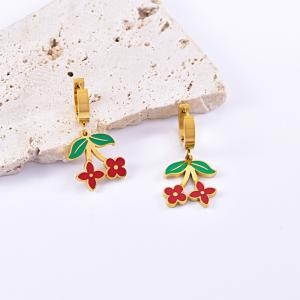 SS Gold-Plating Earring - KE118791-WGLJ