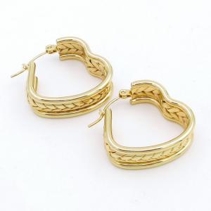 SS Gold-Plating Earring - KE118865-SP