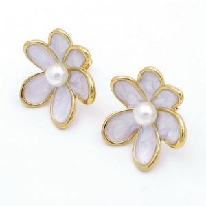 SS Gold-Plating Earring - KE118876-SP