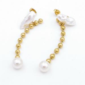 SS Gold-Plating Earring - KE118878-SP