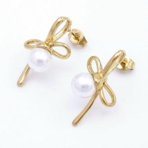 SS Gold-Plating Earring - KE118888-SP