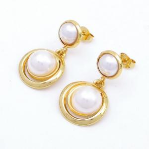 SS Gold-Plating Earring - KE118889-SP