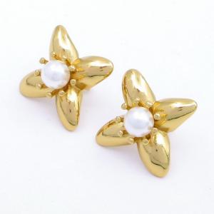 SS Gold-Plating Earring - KE118898-SP