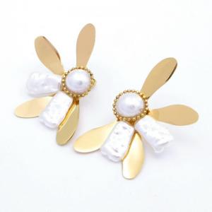SS Gold-Plating Earring - KE118902-SP