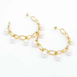 SS Gold-Plating Earring - KE118906-SP