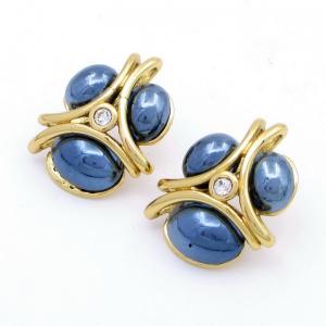 Stainless Steel Stone&Crystal Earring - KE118911-SP