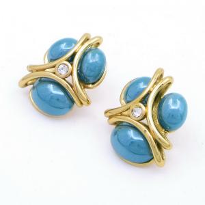 Stainless Steel Stone&Crystal Earring - KE118912-SP