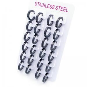Stainless Steel Black-plating Earring - KE118961-XY