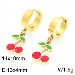 SS Gold-Plating Earring - KE118991-Z