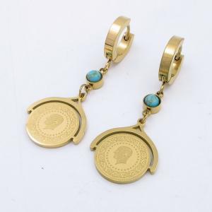 Stainless Steel Stone&Crystal Earring - KE119059-JM