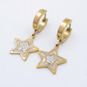 Stainless Steel Stone&Crystal Earring - KE119063-JM