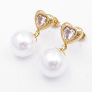 Stainless Steel Stone&Crystal Earring - KE119210-HR