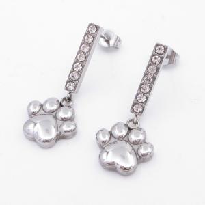 Stainless Steel Stone&Crystal Earring - KE119216-HR