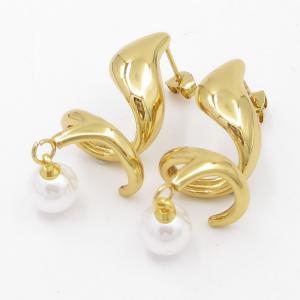SS Gold-Plating Earring - KE119257-SP