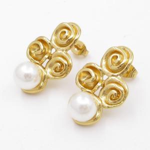 SS Gold-Plating Earring - KE119264-SP