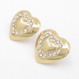 Stainless Steel Stone&Crystal Earring - KE119265-SP