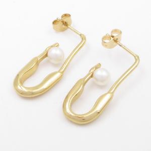 SS Gold-Plating Earring - KE119270-SP