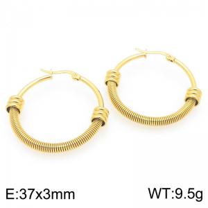 SS Gold-Plating Earring - KE119457-LO