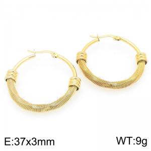 SS Gold-Plating Earring - KE119458-LO
