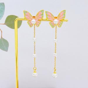 SS Gold-Plating Earring - KE119459-SXSJ