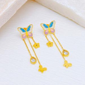 SS Gold-Plating Earring - KE119460-SXSJ
