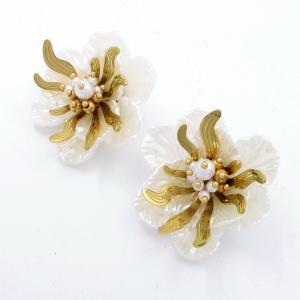 SS Gold-Plating Earring - KE119653-SP