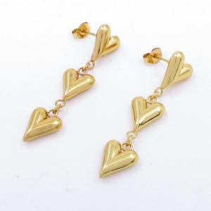 SS Gold-Plating Earring - KE119660-SP