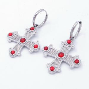 Stainless Steel Stone&Crystal Earring - KE119682-SP
