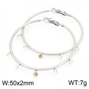 Stainless Steel Earring - KE119718-QY