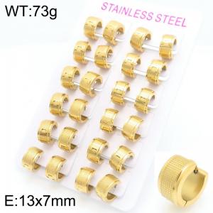 SS Gold-Plating Earring - KE119744-XY