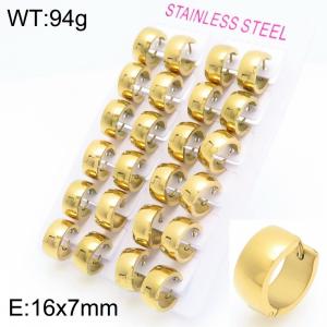 SS Gold-Plating Earring - KE119746-XY