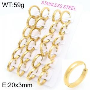 SS Gold-Plating Earring - KE119749-XY