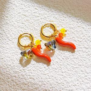 SS Gold-Plating Earring - KE120141-SXSJ