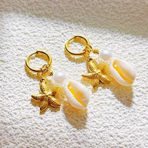 SS Gold-Plating Earring - KE120142-SXSJ