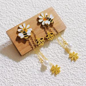 SS Gold-Plating Earring - KE120146-SXSJ